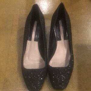 Elegant Black Glitter Women's Pumps